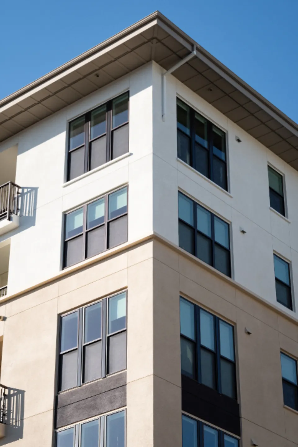 Modern apartment building exterior