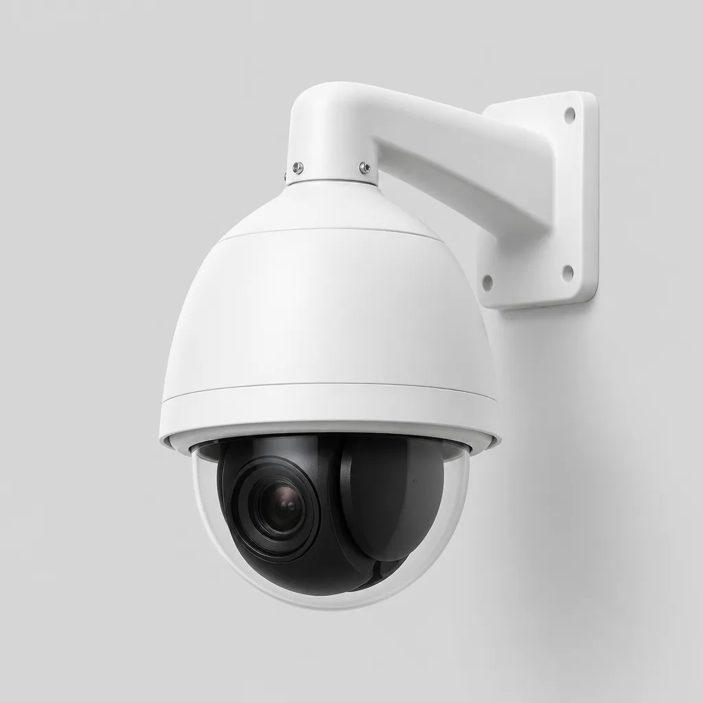 White-labeled PTZ security camera for wide-area coverage