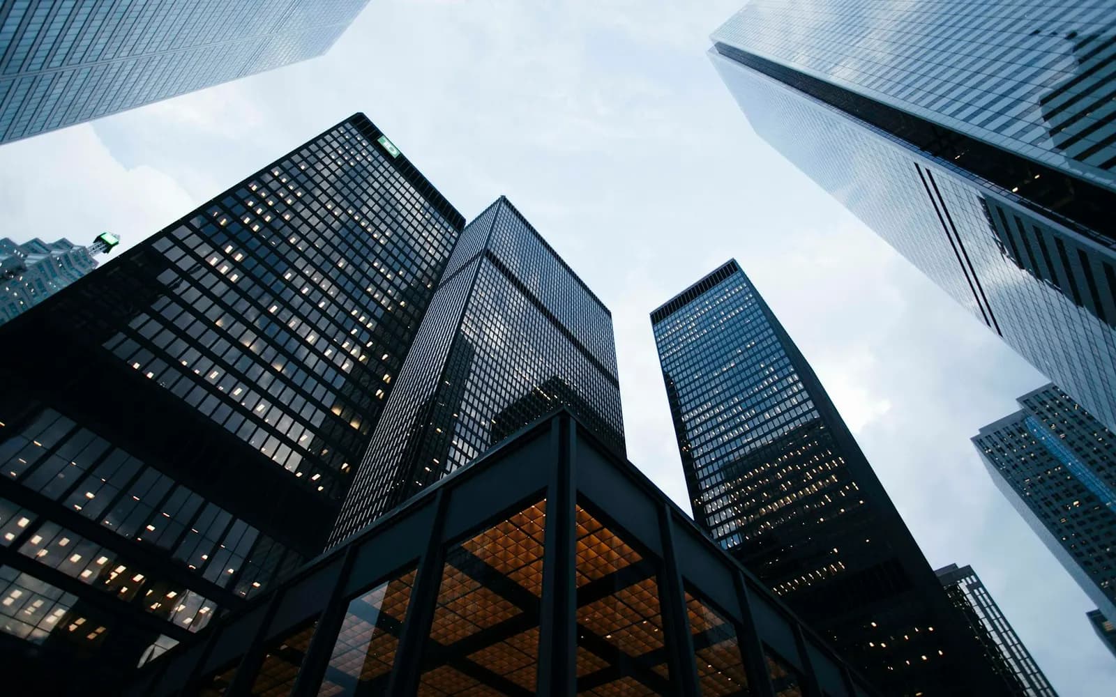 Modern commercial office tower exterior