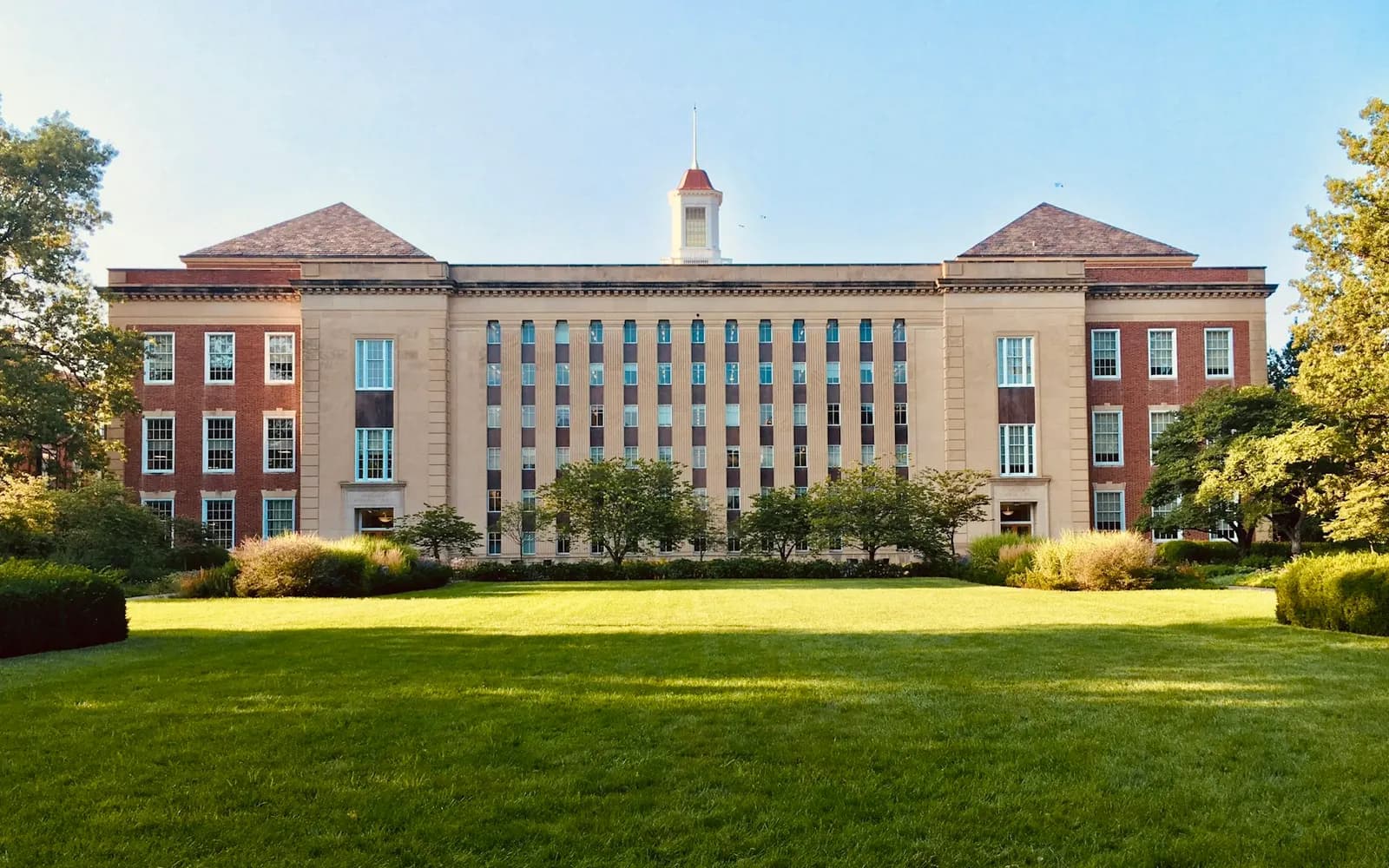 University campus building and grounds