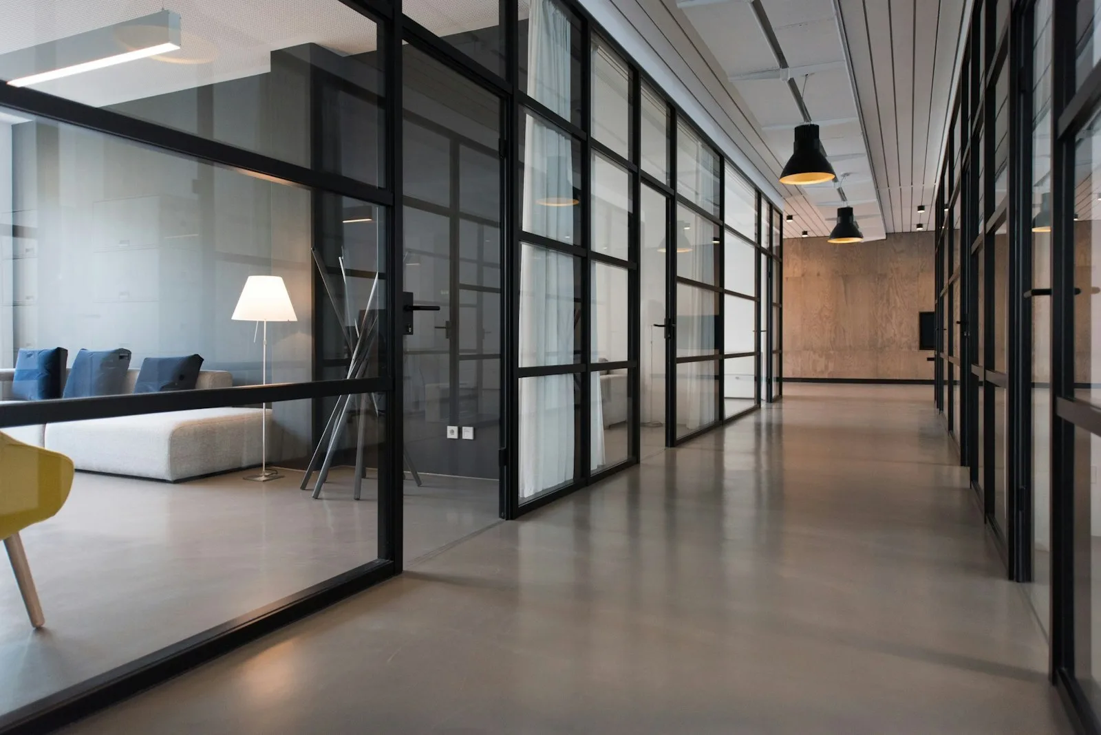 Modern multi-location service business office